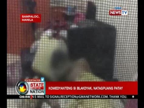 blakdyak death|TV Patrol: Singer at komedyanteng si Blakdyak, natagpuang patay.